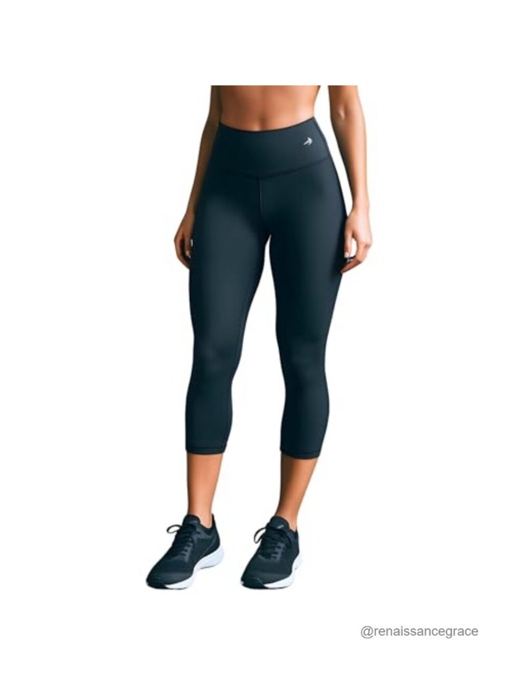 High Waist Compression Capri Leggings Yoga Workout